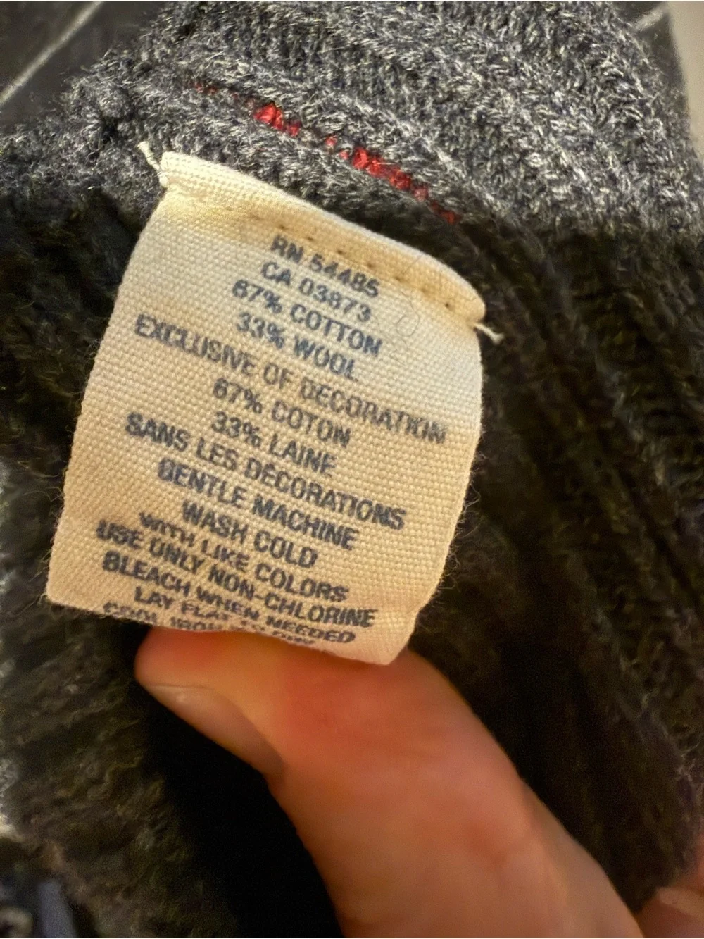 American Eagle Outfitters Charcoal Gray Striped V-Neck Sweater Vest